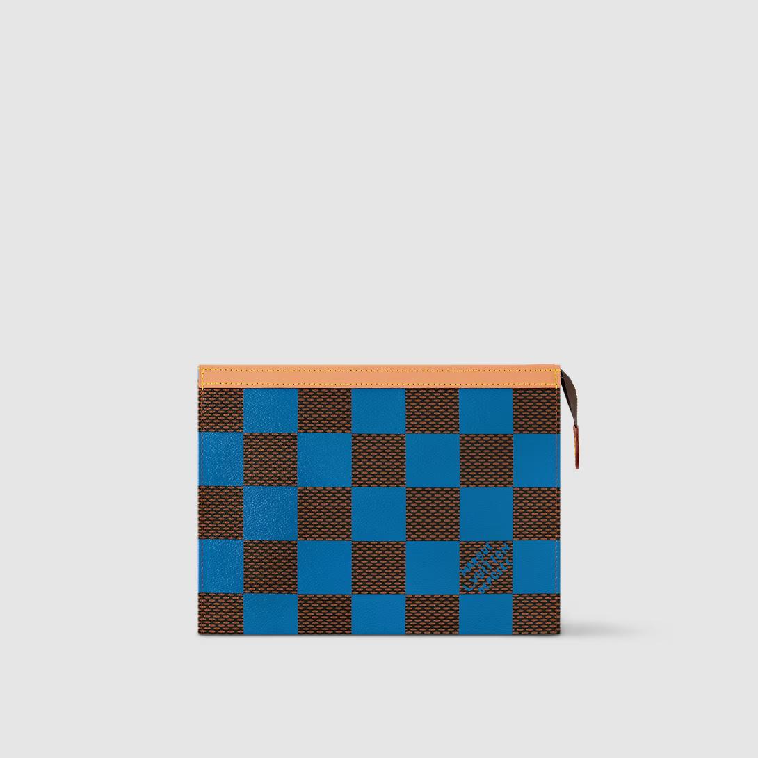 Ví Louis Vuitton Pochette Voyage Mm Damier Other Nam Xanh Dương